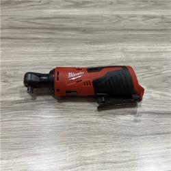 AS-IS Milwaukee M12 12V Lithium-Ion Cordless 3/8 in. Ratchet (Tool-Only)
