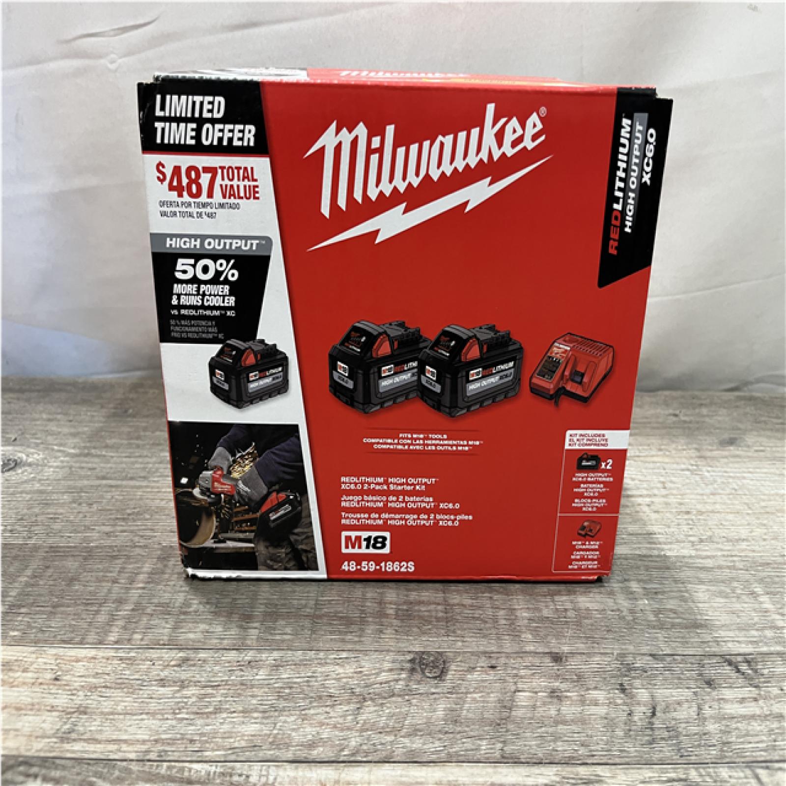 NEW - Milwaukee 18-Volt Lithium-Ion High Output Starter Kit