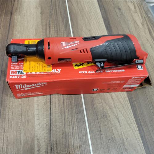 AS-IS MILWAUKEE 2457-20 .38 in. M12 Cordless Ratchet Only