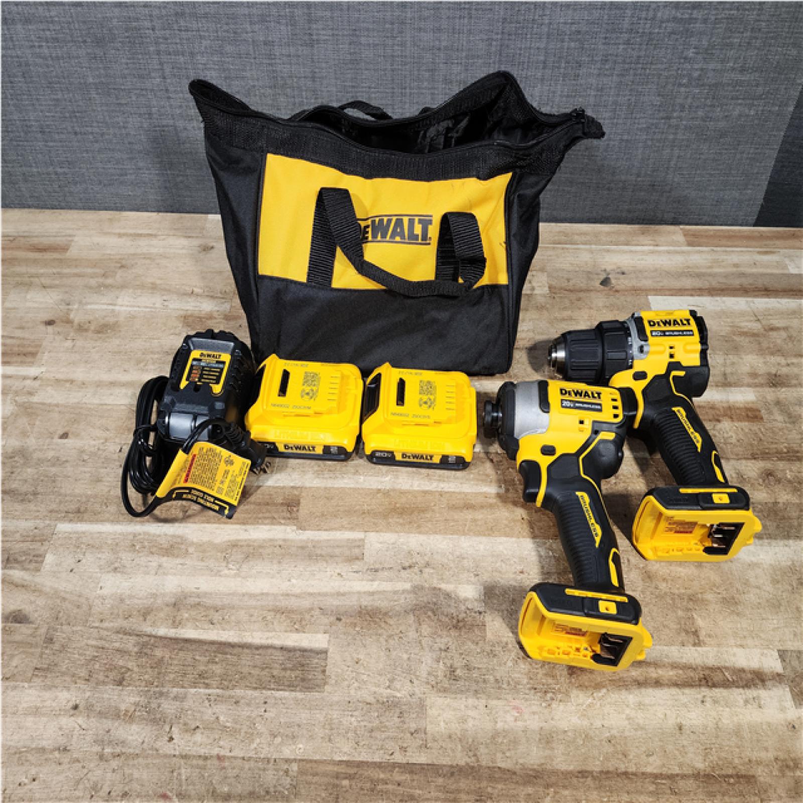 HOUSTON LOCATION - AS - IS DEWALT ATOMIC 20-Volt MAX Lithium-Ion Cordless Combo Kit