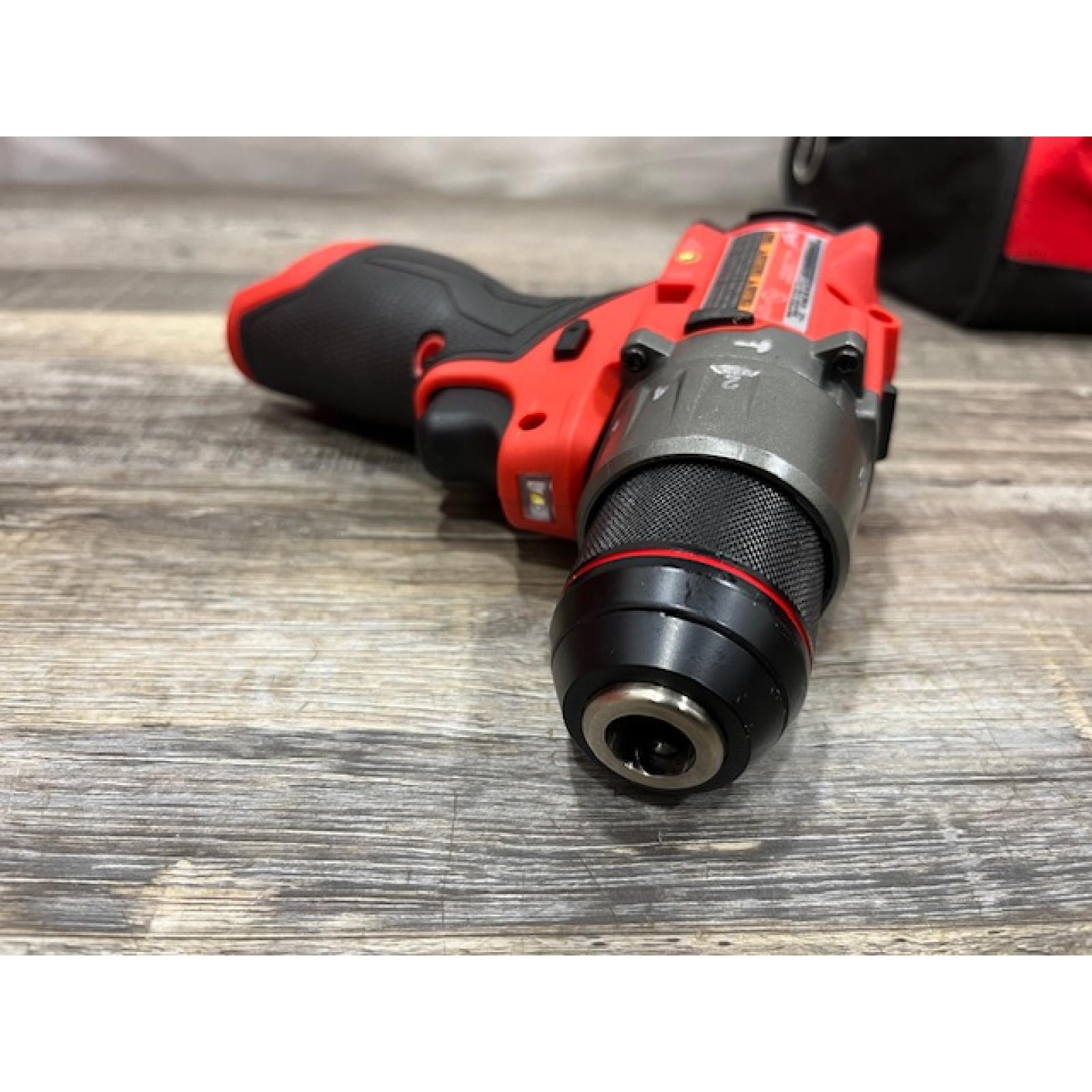 AS-IS Milwaukee  FUEL 12-Volt Lithium-Ion Brushless Cordless 1/2 in. Hammer Drill Kit