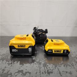 AS-IS- DEWALT 20V MAX Lithium-Ion Battery Kit with 5.0Ah and 2.0Ah Battery and Charger