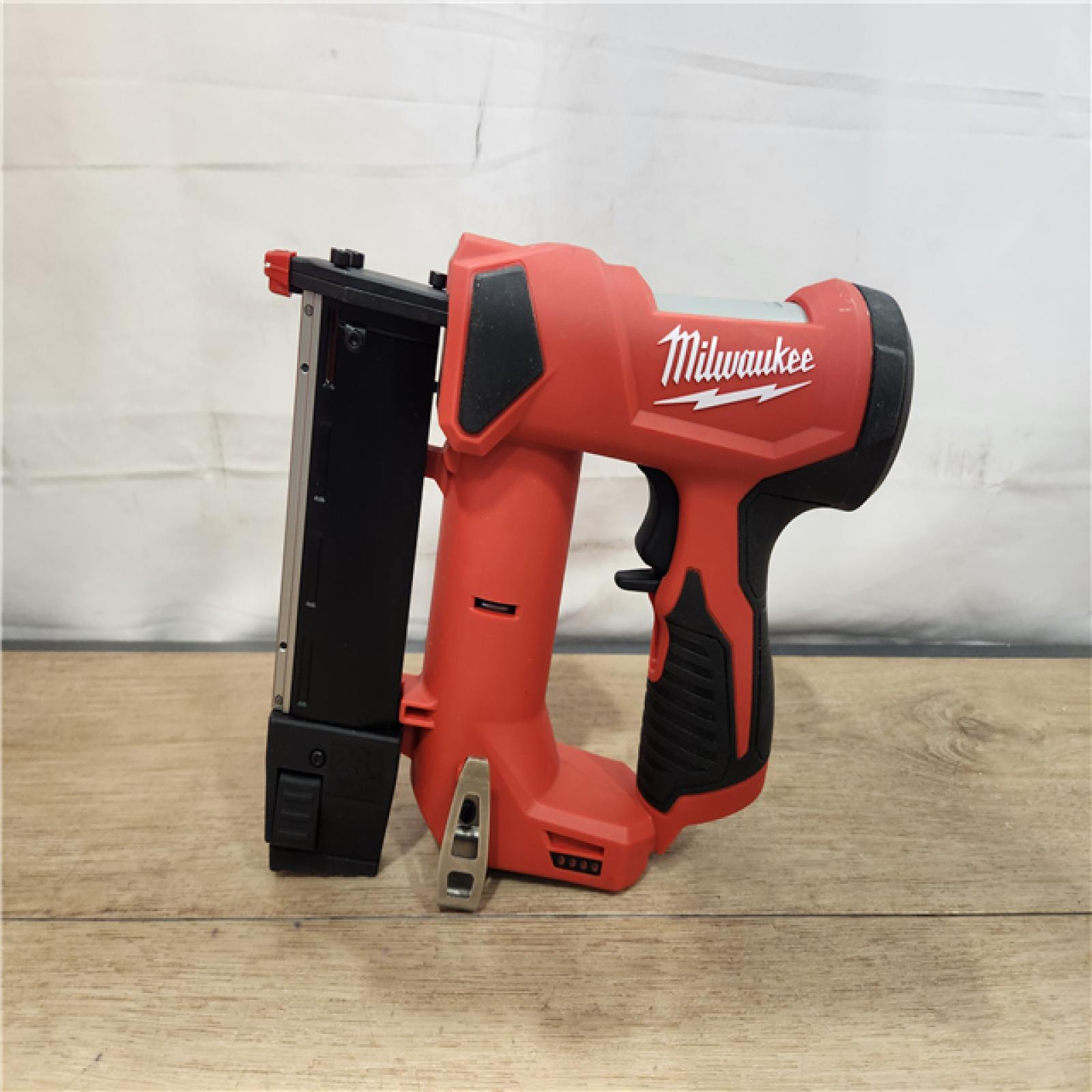 AS-IS- Milwaukee  12-Volt 23-Gauge Lithium-Ion Cordless Pin Nailer (Tool-Only)