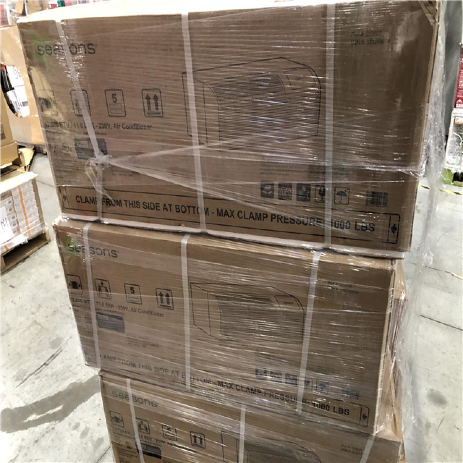 DALLAS LOCATION - Seasons 12000 BTU 230/208 V 20-Amp Electric Heat/Cool PTAC PALLET-(6 UNITS)