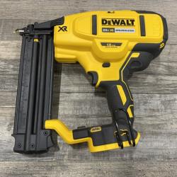 AS-IS DEWALT 20V MAX XR Lithium-Ion Electric Cordless 18-Gauge Brad Nailer (Tool Only)