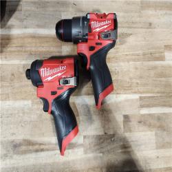 HOUSTON LOCATION - AS-IS (APPEARS LIKE NEW) Milwaukee  FUEL 12-Volt Lithium-Ion Brushless Cordless Hammer Drill and Impact Driver Combo Kit