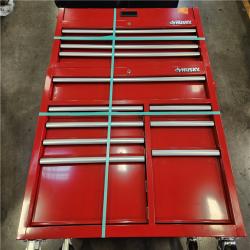 Phoenix AS-IS Husky 42 in. 12-Drawer 24.5 in. Deep Tool Chest/Rolling Cab Set Gross Red