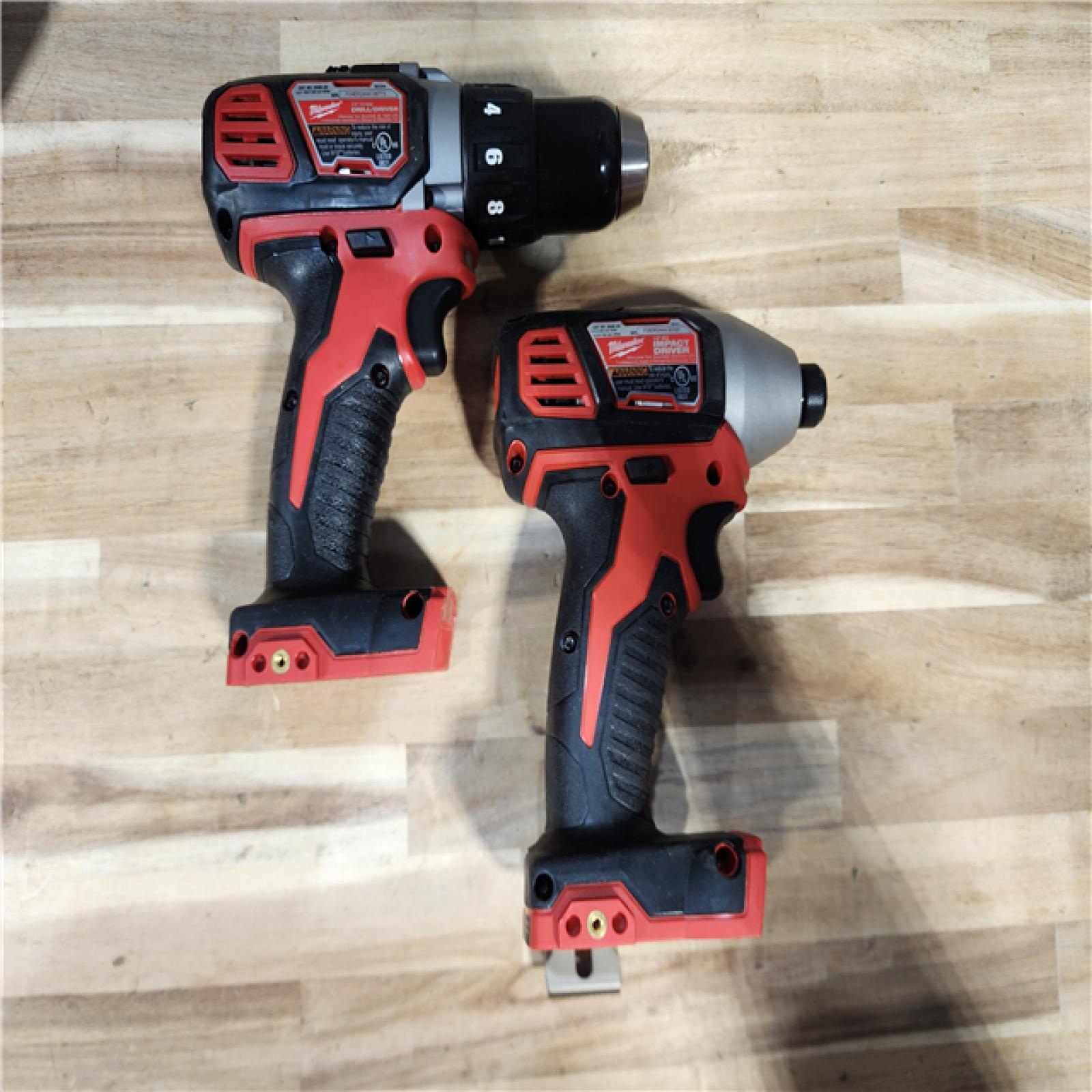 HOUSTON LOCATION - AS-IS Milwaukee  18V Lithium-Ion Cordless Drill Driver/Impact Driver Combo Kit