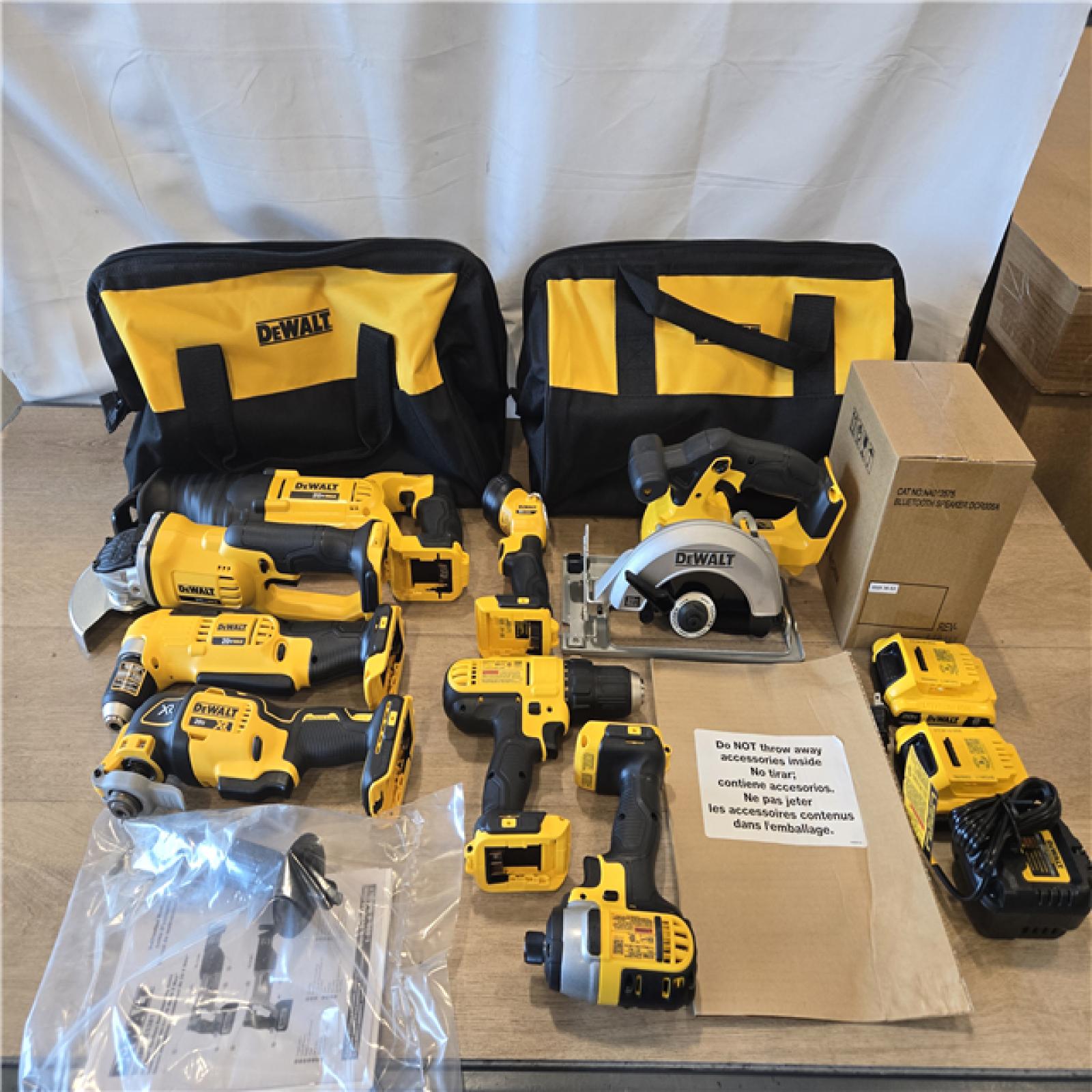 AS-IS Dewalt 20V MAX 9-Tool Power-Tool Combo Kit