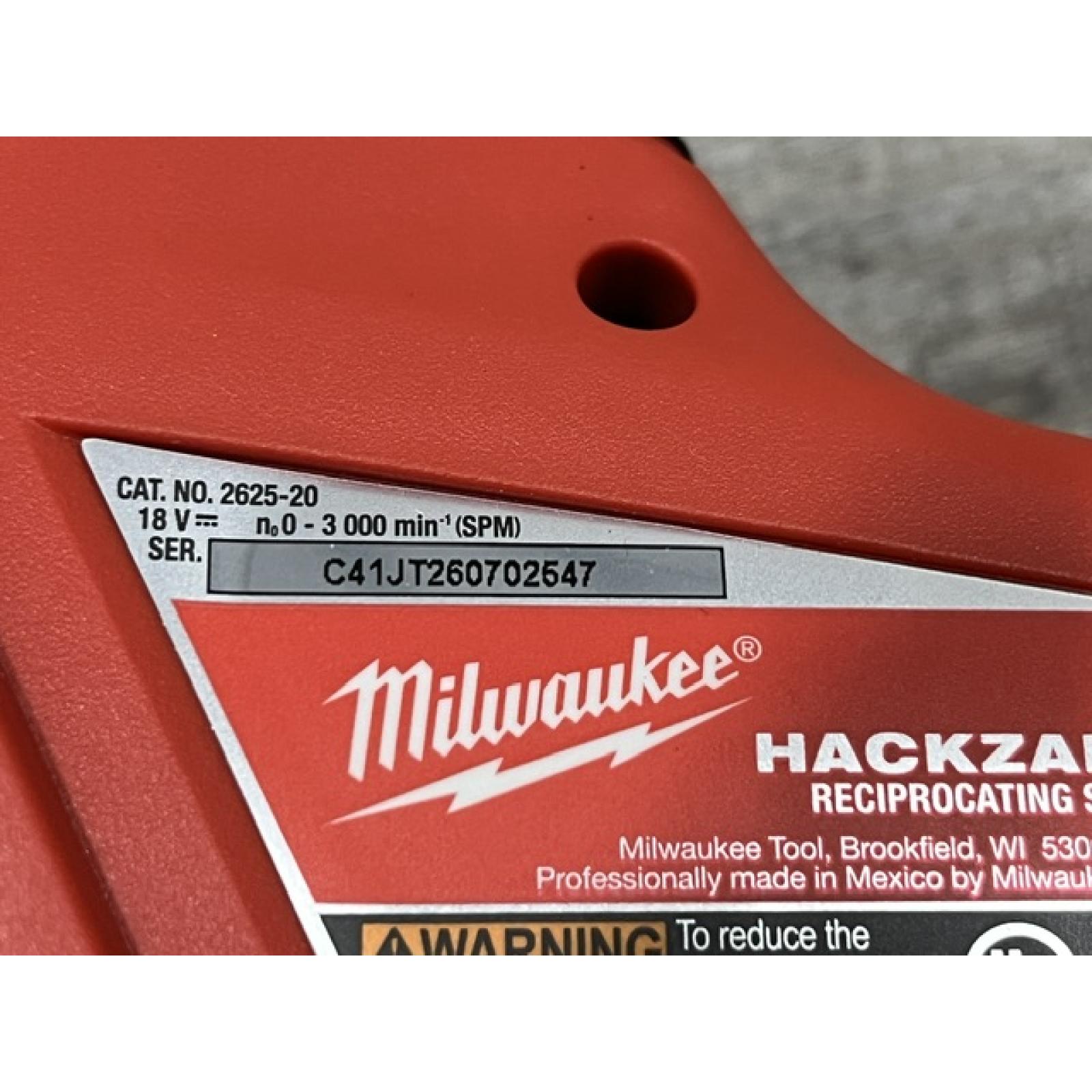 AS-IS Milwaukee 18V Lithium-Ion Cordless HACKZALL Reciprocating Saw (Tool-Only)