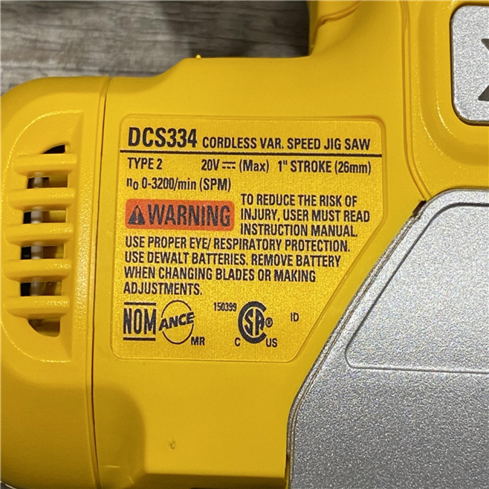AS-IS DEWALT 20V MAX XR Cordless Brushless Jigsaw (Tool Only)