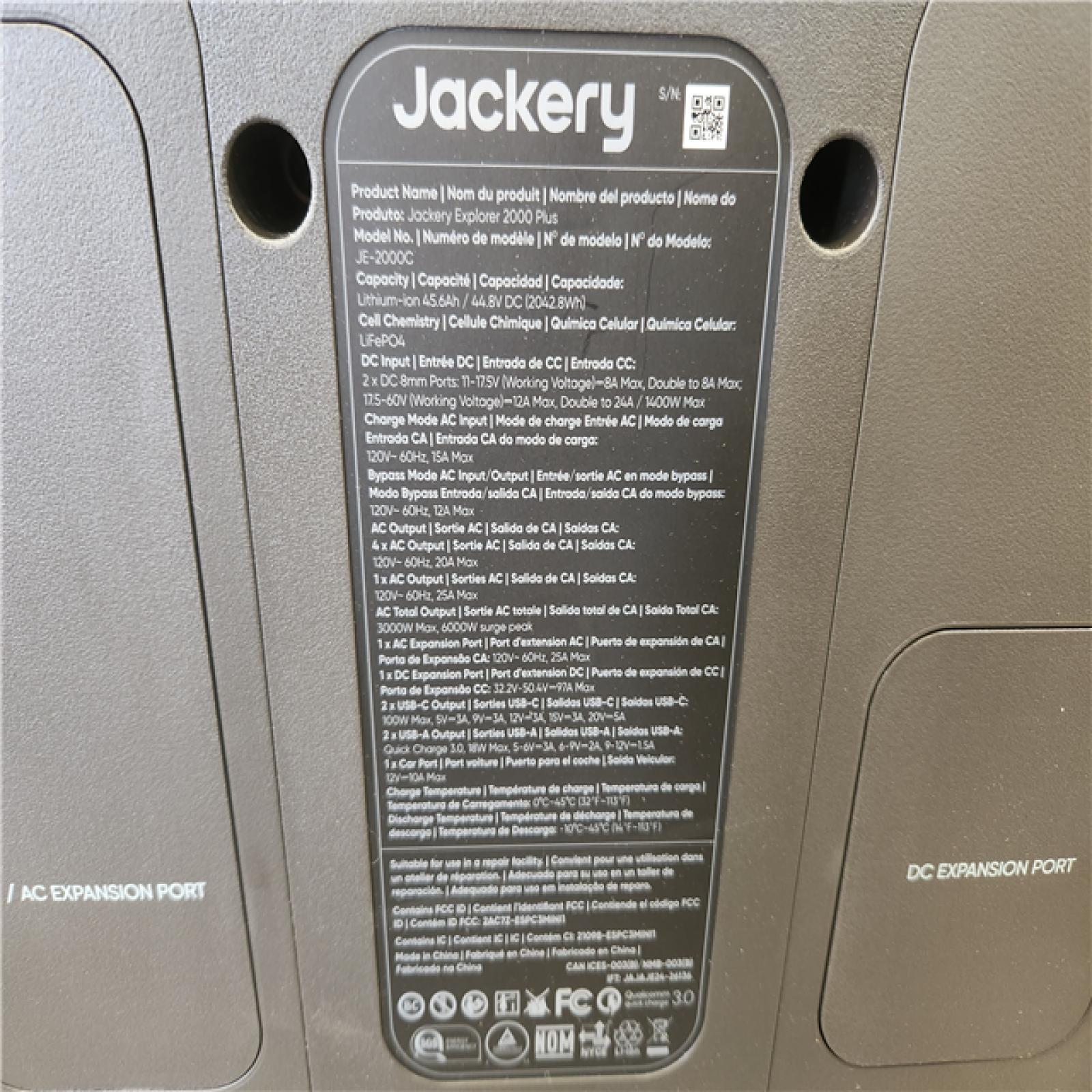 Phoenix NEW Jackery Solar Generator Explorer 2000 Plus 2042.8Wh/3000W Model No. JE-2000C