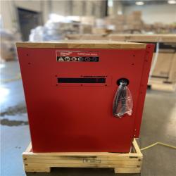DALLAS LOCATION -  Milwaukee 61 in. 11-Drawer/1-Door 22 in. D Mobile Workbench with Sliding Pegboard Back Wall in Red/Black