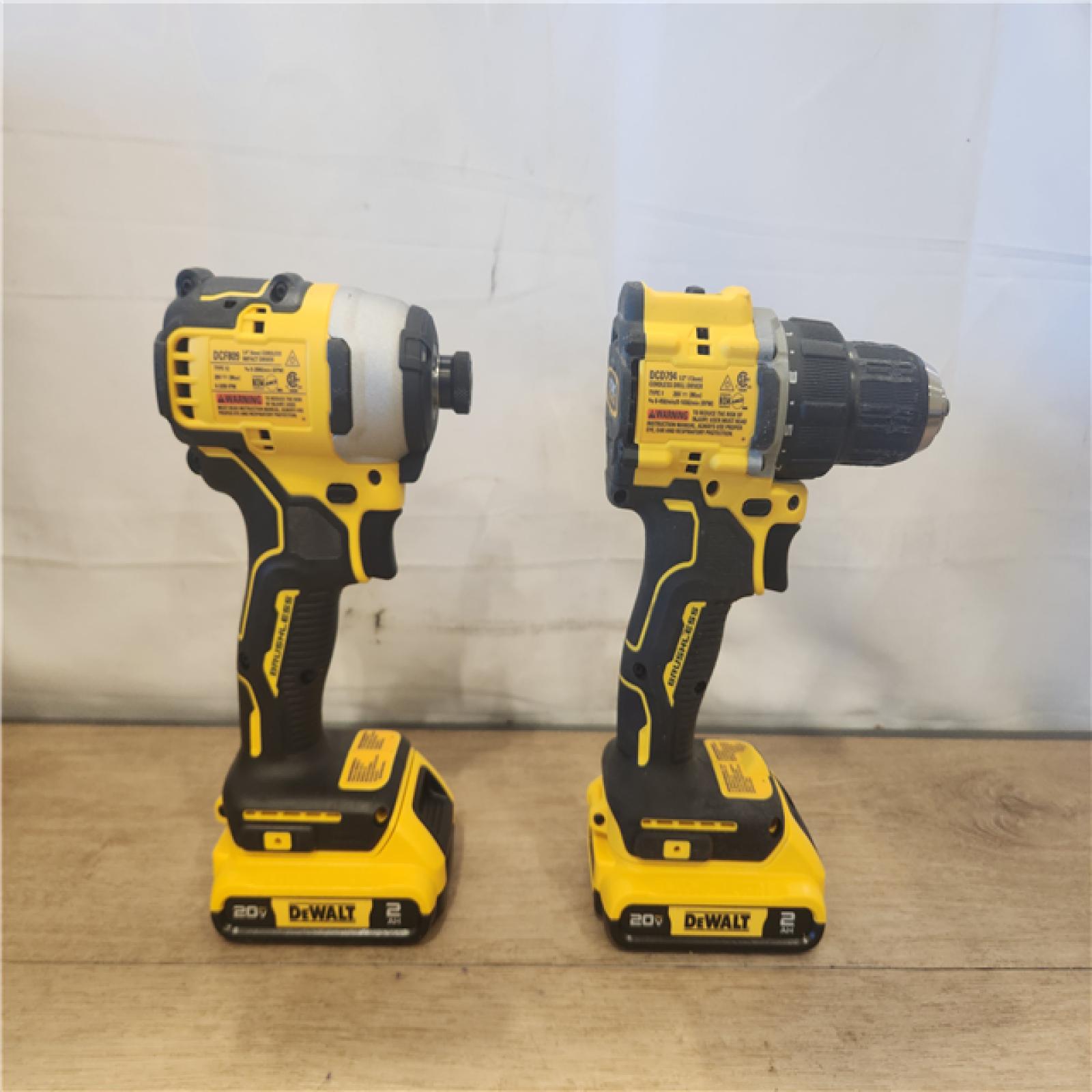 AS-IS- DEWALT ATOMIC 20-Volt MAX Lithium-Ion Cordless Combo (2-Tool) Kit
