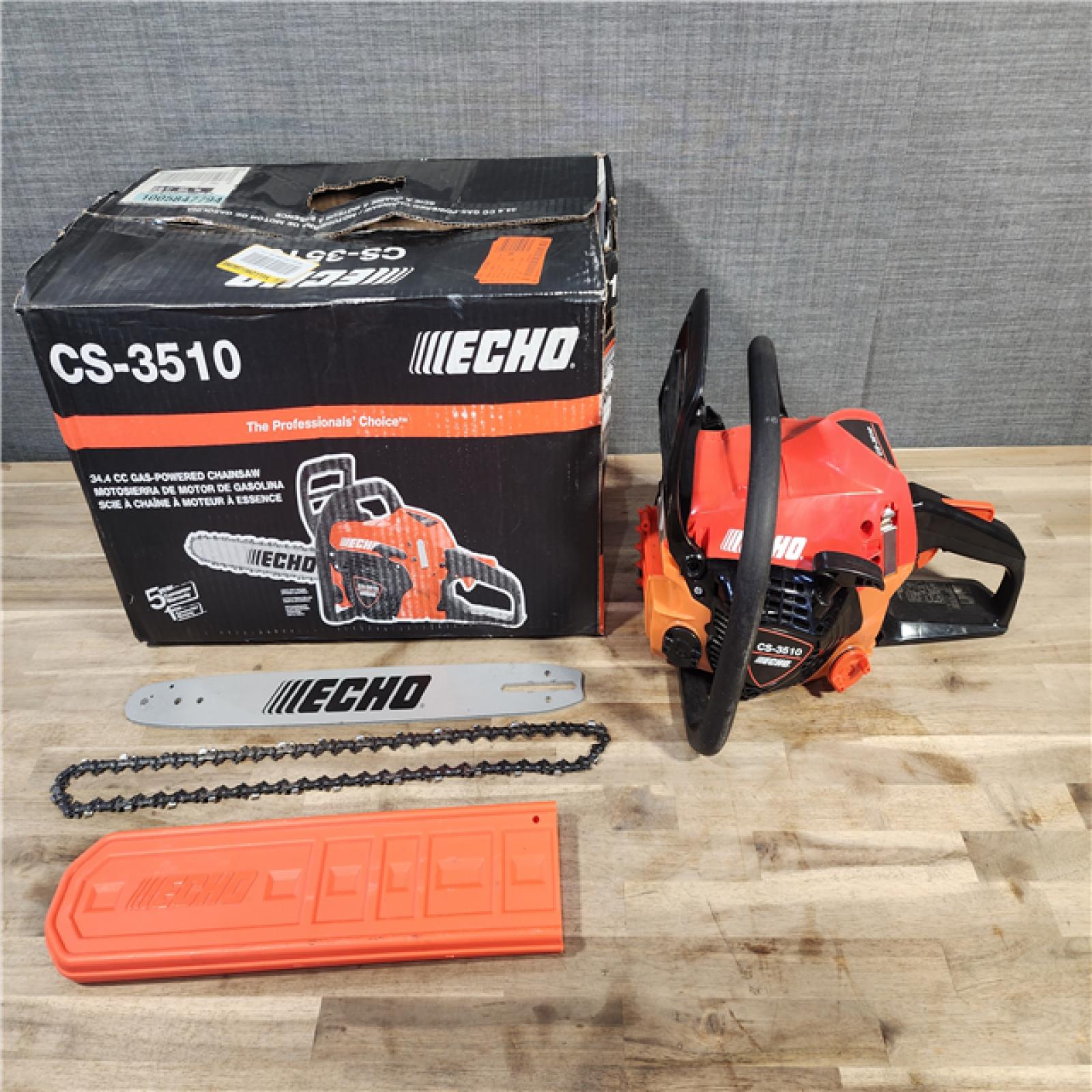 HOUSTON LOCATION - AS-IS Echo CS-3510-16 34.4cc 16  2 Stroke Gas Lightweight Rear Handle Chainsaw