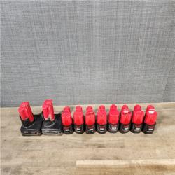 HOUSTON LOCATION - AS-IS MILWAUKEE BATTERY PACK QTY - 20