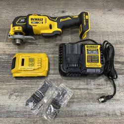 AS-IS DEWALT 20V MAX XR Cordless Brushless 3-Speed Oscillating Multi Tool Kit