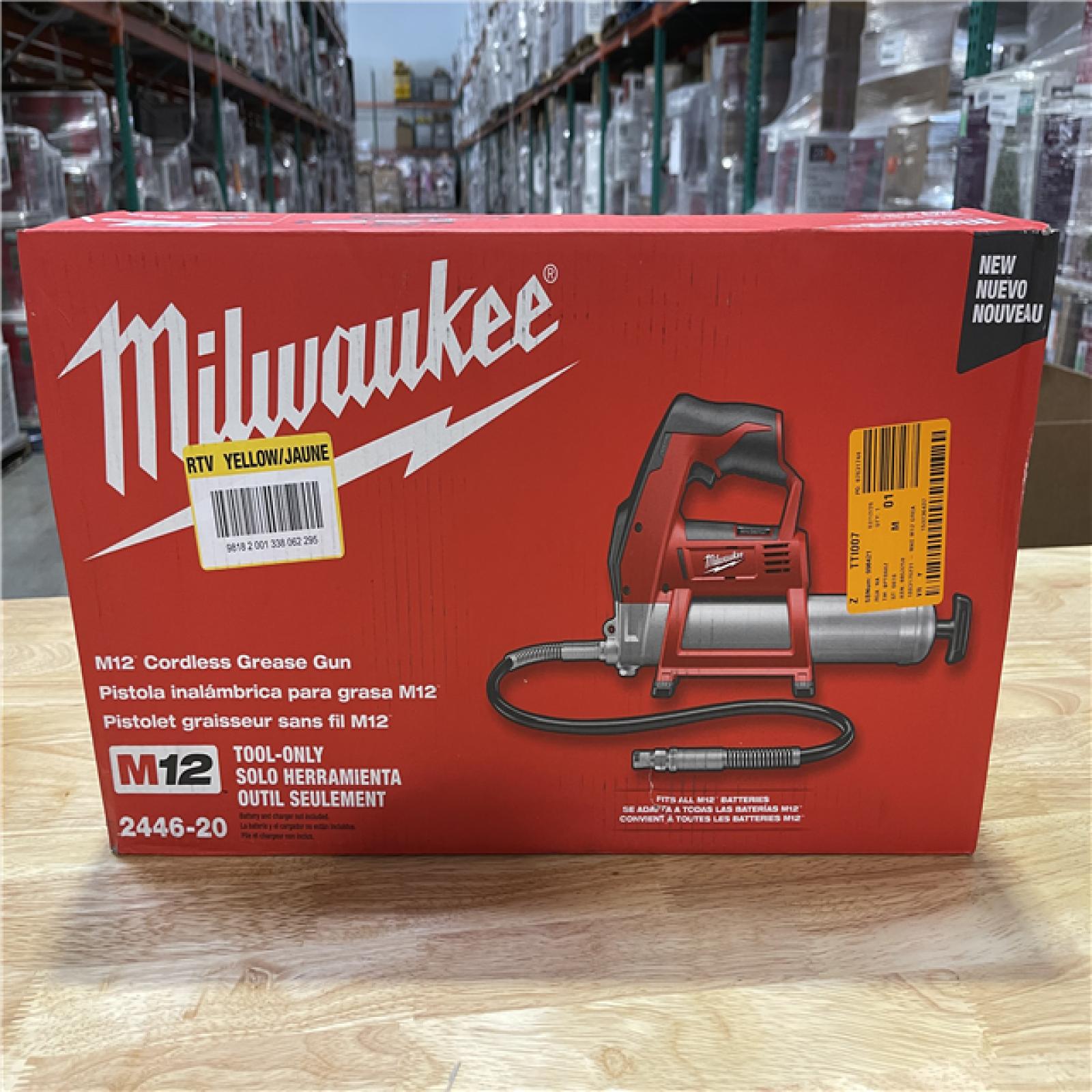 NEW! - Milwaukee 12V Lithium-Ion Cordless Grease Gun (Tool-Only)