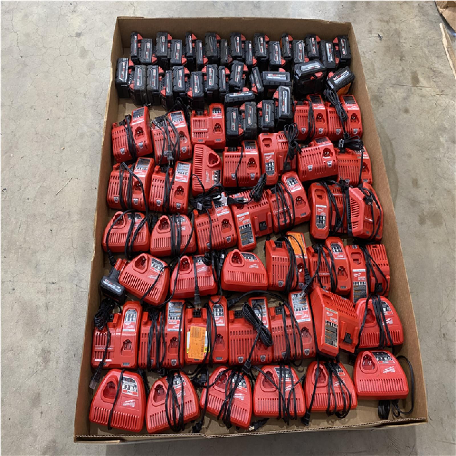 Houston Location - AS-IS Tool Pallet CHARGER/BATTERY MIX