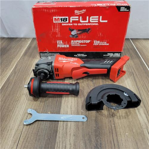 AS-IS Milwaukee 2880-20 M18 FUEL 18-Volt Lithium-Ion Brushless Cordless 4-1/2 in./5 in. Grinder W/Paddle Switch (Tool-Only)