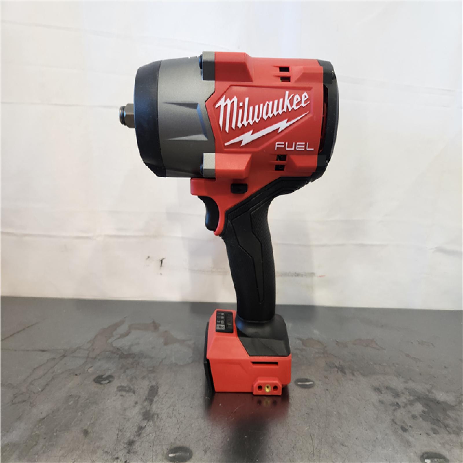 AS-IS- Milwaukee FUEL 18V Lithium-Ion Brushless Cordless 1/2 in. Impact Wrench with Friction Ring (Tool-Only)