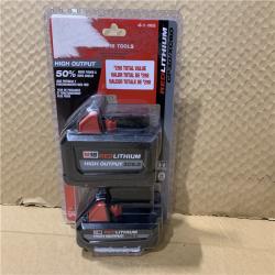 New - Milwaukee M18 18-Volt Lithium-Ion High Output 6.0 Ah and 3.0 Ah Battery (2-Pack)