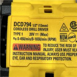 AS-IS DEWALT Atomic 20V Lithium-Ion Cordless Compact 1/2 in. Drill/Driver Kit
