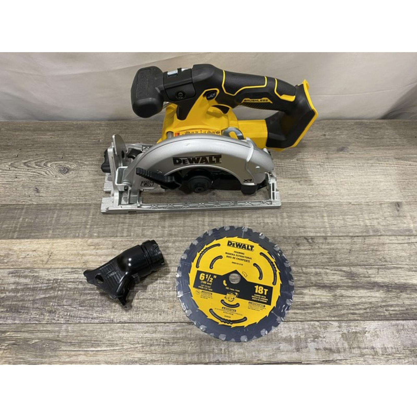 AS-IS DEWALT 20V MAX Cordless Brushless 6-1/2 in. Sidewinder Style Circular Saw (Tool Only)