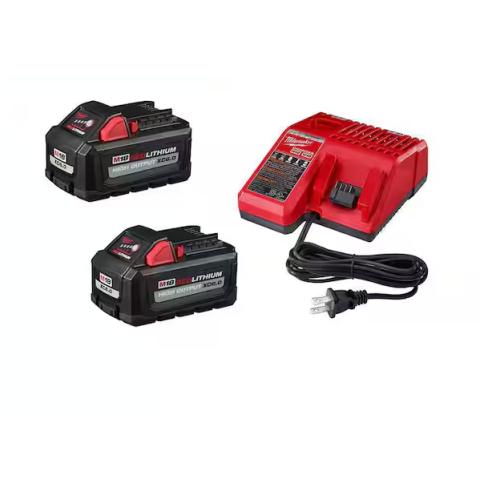 NEW! - Milwaukee M18 18-Volt Lithium-Ion High Output Starter Kit with Two 6.0 Ah Battery and Charger