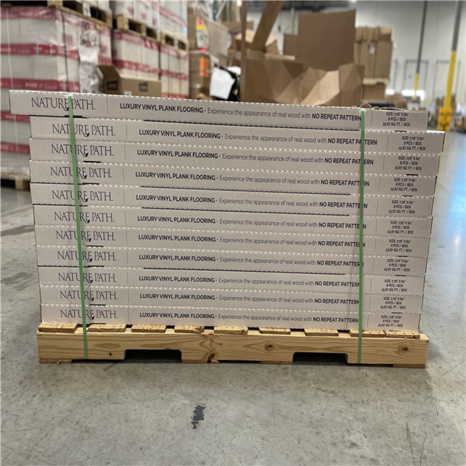 DALLAS LOCATION - NATURE PATH VINYL HIKORY HAZE PALLET-(55 CASES)