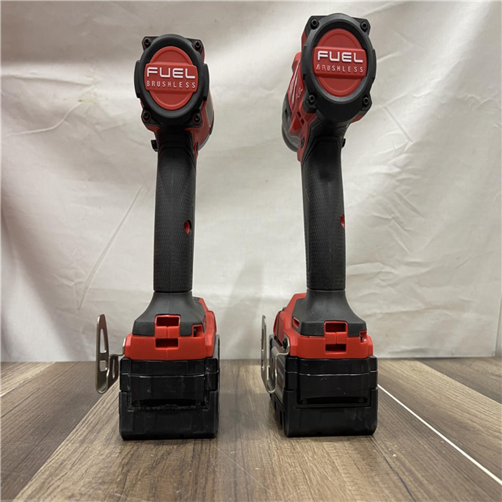 AS-IS Milwaukee  FUEL 18V Lithium-Ion Brushless Cordless Hammer Drill and Impact Driver Combo Kit