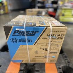 DALLAS LOCATION - Pulsar 4,500-Watt/3,700-Watt Dual Fuel with Recoil, Remote and Push Button Start Portable Inverter Generator with CO Alert