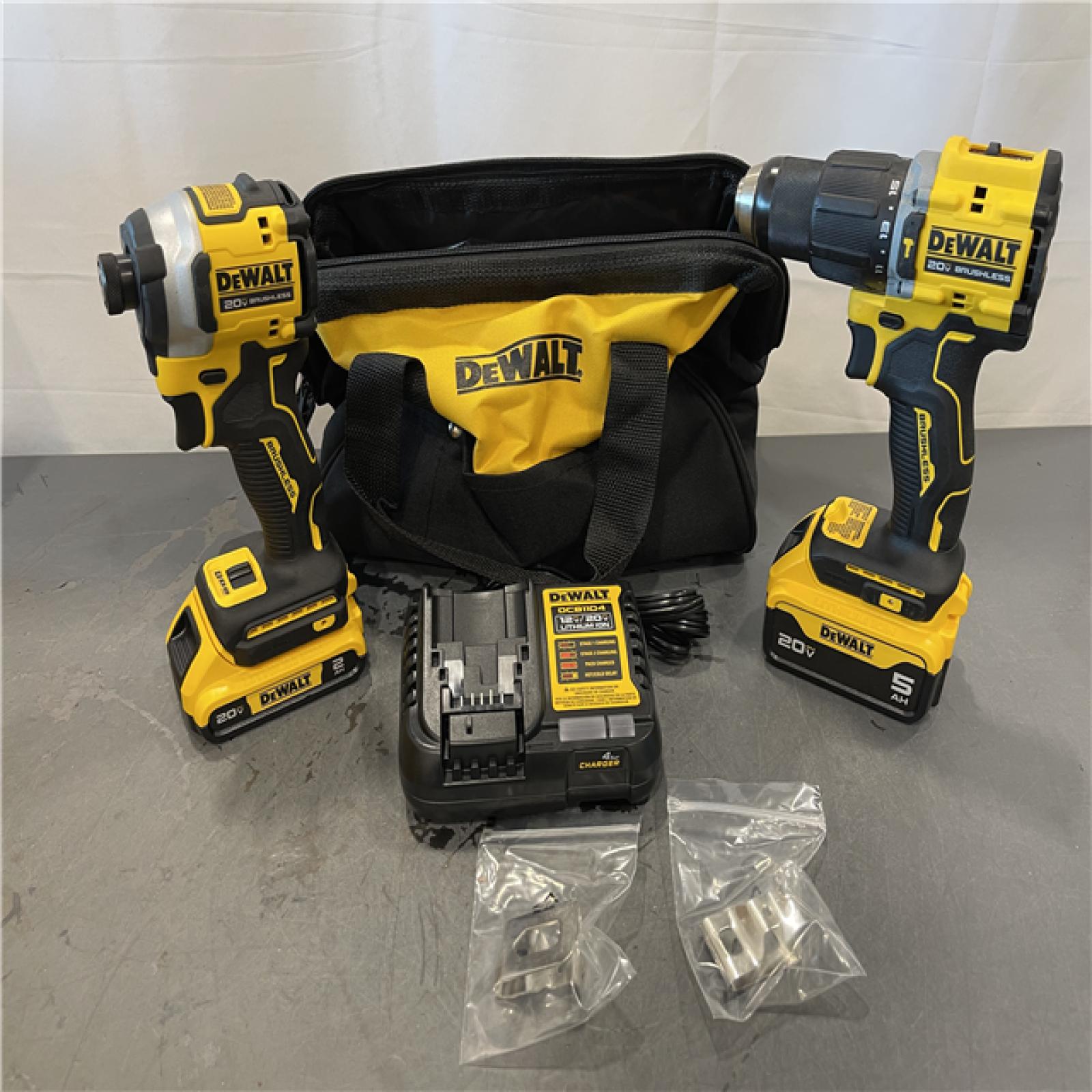 AS-IS - DeWalt ATOMIC 20-Volt Lithium-Ion Cordless 2-Tool Combo Kit