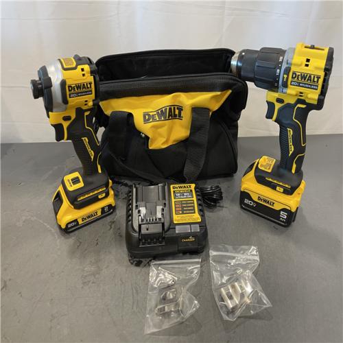 AS-IS - DeWalt ATOMIC 20-Volt Lithium-Ion Cordless 2-Tool Combo Kit