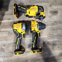 HOUSTON LOCATION - AS-IS DEWALT 3 TOOL COMBO KIT W/ (2) BATTERY & CHARGER