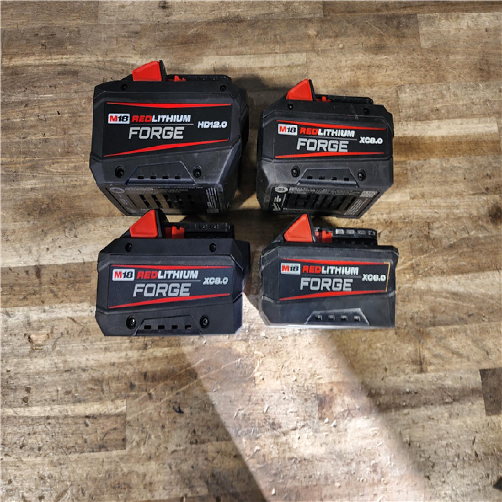 HOUSTON LOCATION - AS-IS MILWAUKEE FORGE BATTERY PACK QTY - 4