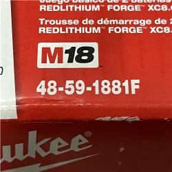 NEW - Milwaukee 18-Volt Lithium-Ion REDLITHIUM FORGE Starter Kit with (2) 8. 0Ah Battery and Rapid Charger