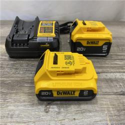 AS-IS DEWALT 20V MAX Lithium-Ion Battery Kit with 5.0Ah and 2.0Ah Battery and Charger