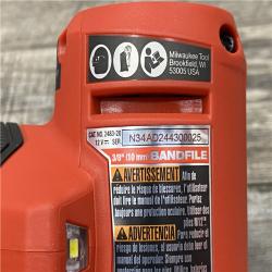 AS-IS Milwaukee FUEL 12V Lithium-Ion Brushless Cordless 3/8 in. x 13 in. Bandfile (Tool-Only)