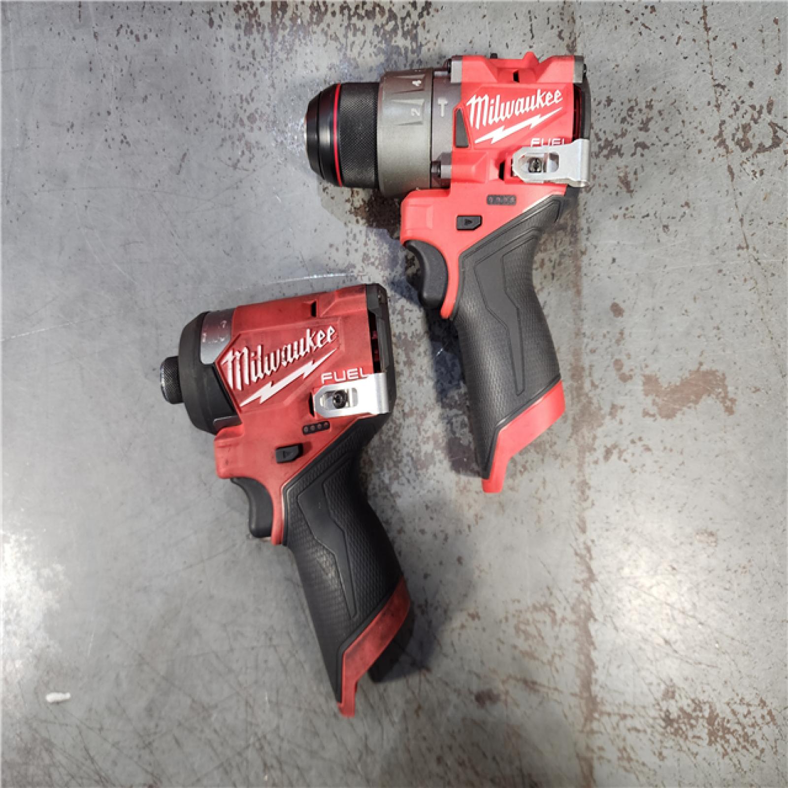HOUSTON LOCATION - AS-IS Milwaukee 3497-22 12V Brushless Hammer Drill and Impact Driver Combo Kit