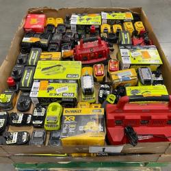 DALLAS LOCATION - AS-IS BATTERY AND CHARGERS PALLET