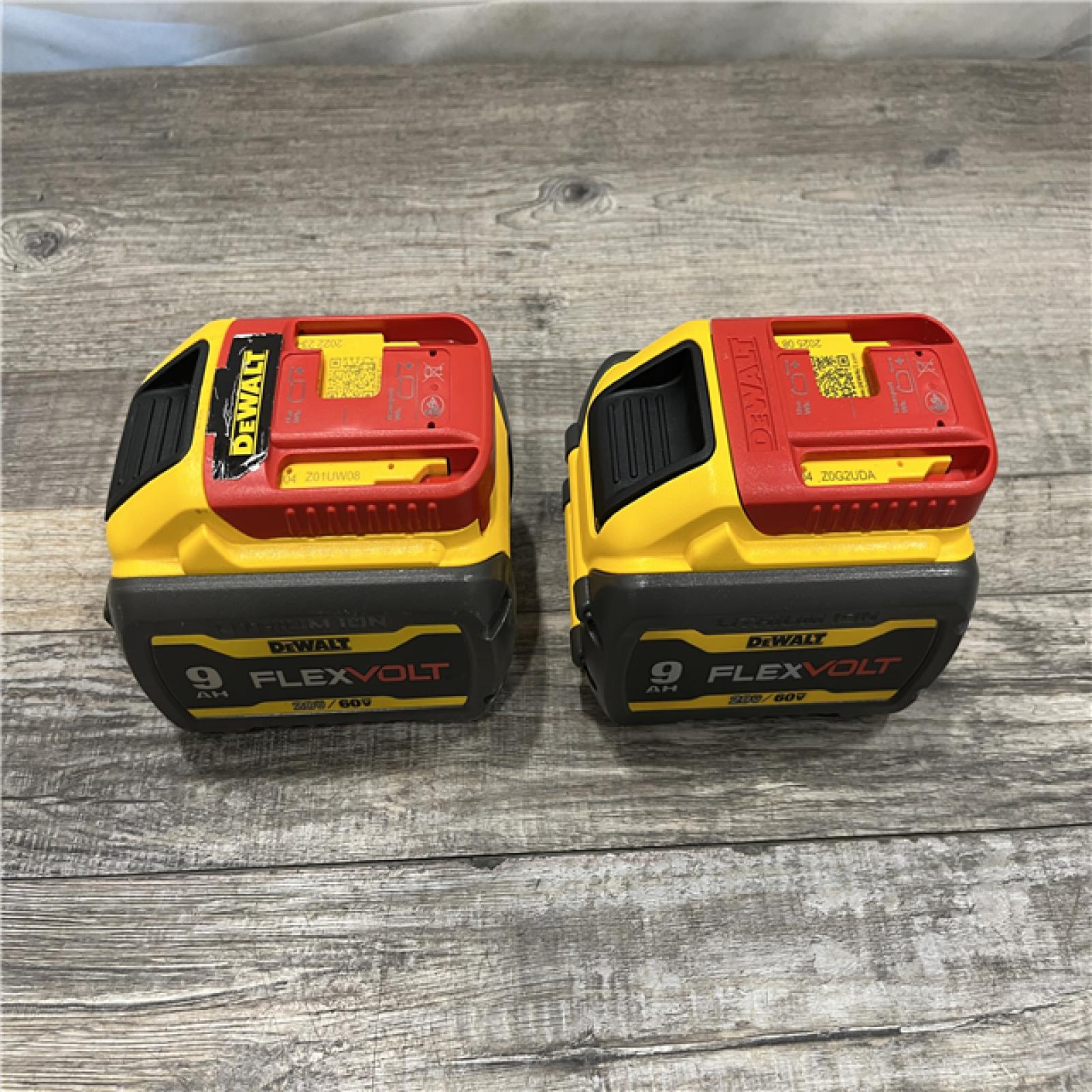 AS-IS DEWALT FLEXVOLT 20-Volt /60-Volt MAX Lithium-Ion 9.0Ah Battery (2-Pack)