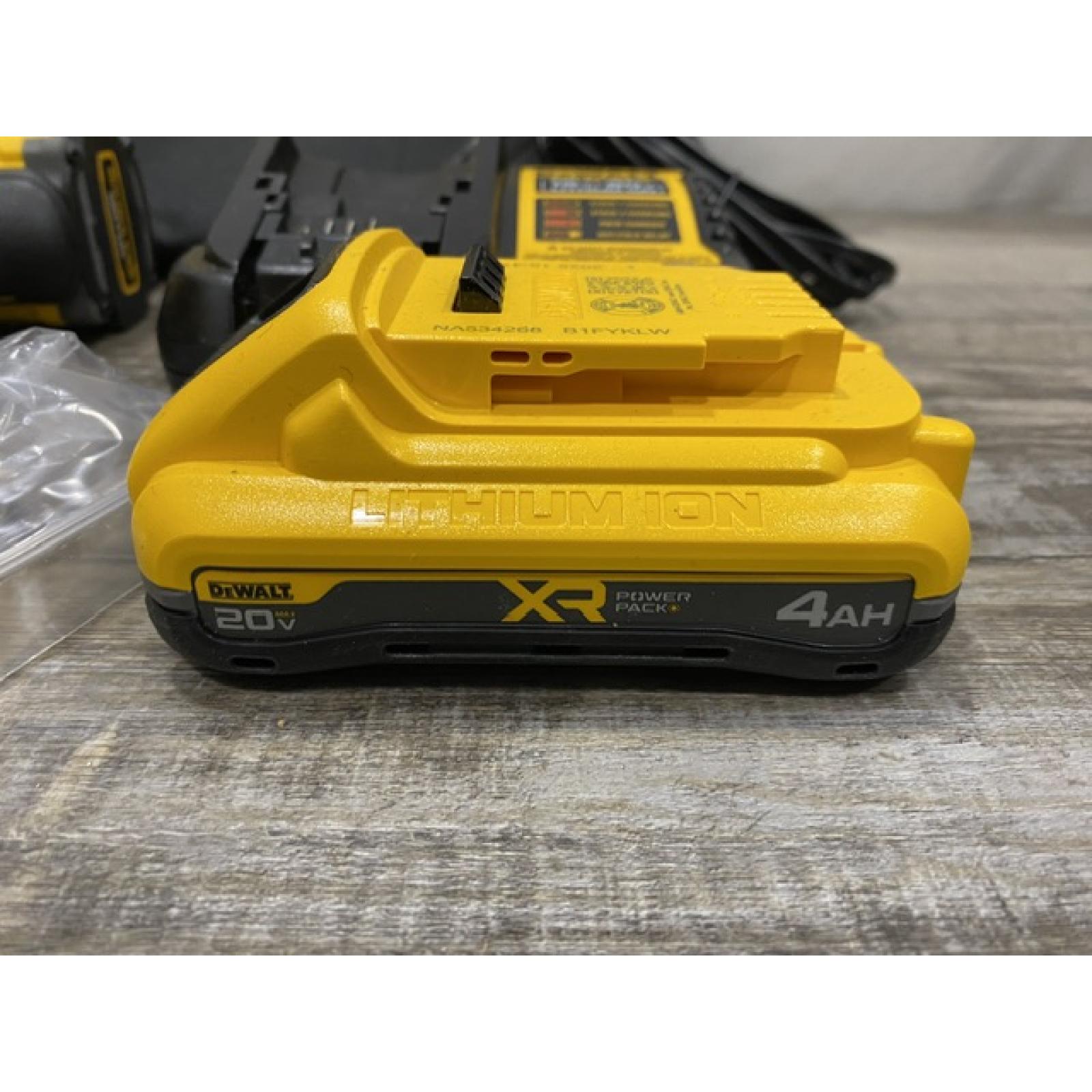 AS-IS DEWALT 20V MAX XR Lithium-Ion Brushless Cordless 3-Speed High Torque 1/4 in. Impact Driver Kit