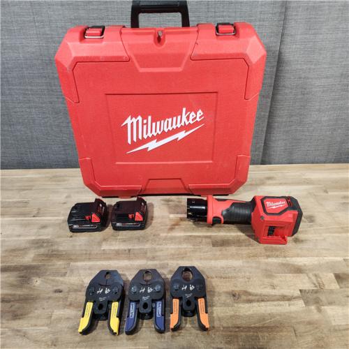 HOUSTON LOCATION - AS-IS Milwaukee-2674-22P M18 Short Throw Press Tool Kit W/ Viega PureFlow Jaws