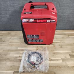 HOUSTON LOCATION - AS-IS 1500-Watt Recoil Start Gasoline Powered Ultra-Light Inverter Generator with 60cc OHV Engine and CO Sensor Shutdown