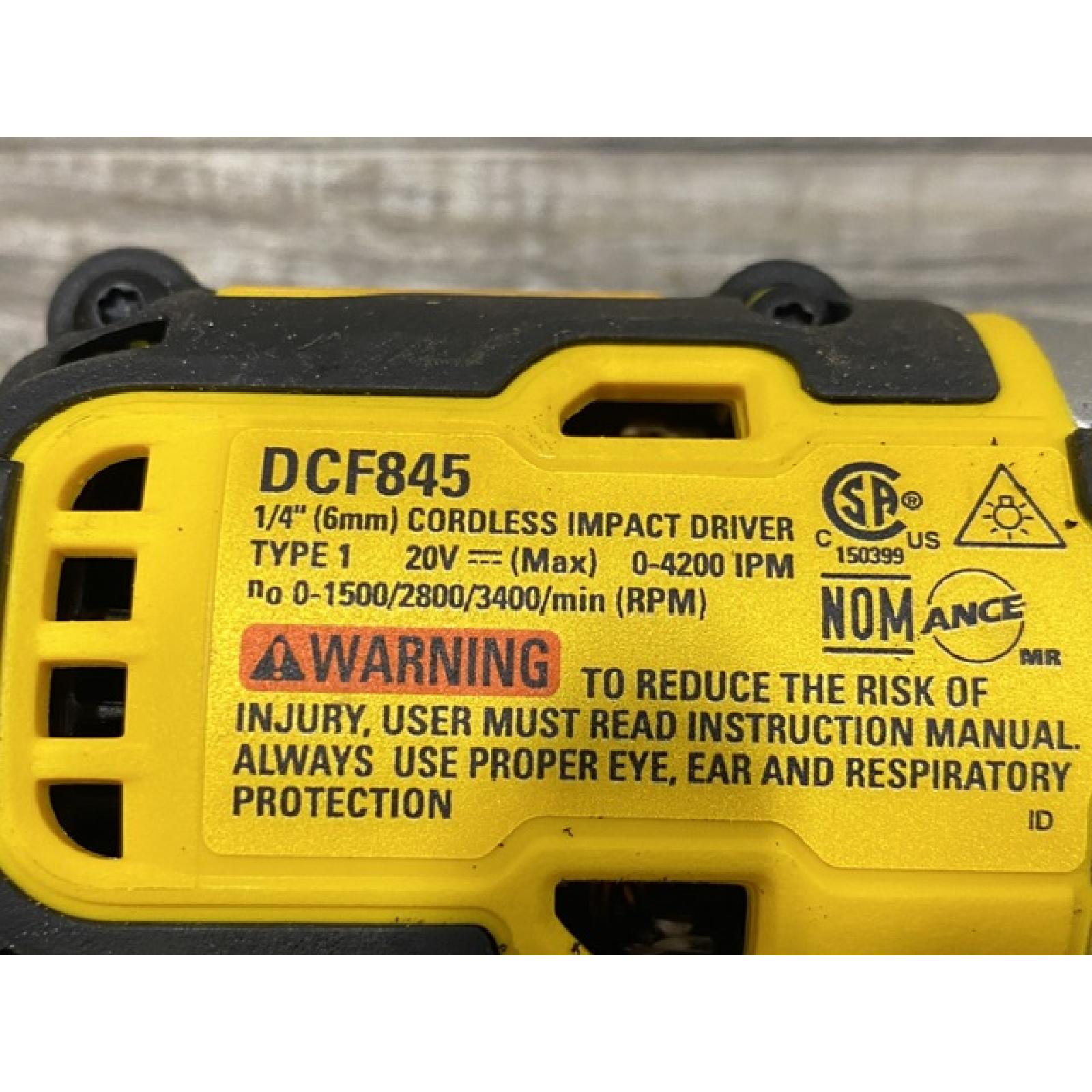 AS-IS DEWALT 20-Volt Maximum XR Lithium-Ion Cordless Brushless 1/4 in. 3-Speed Impact Driver Kit