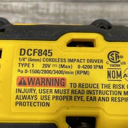 AS-IS DEWALT 20-Volt Maximum XR Lithium-Ion Cordless Brushless 1/4 in. 3-Speed Impact Driver Kit