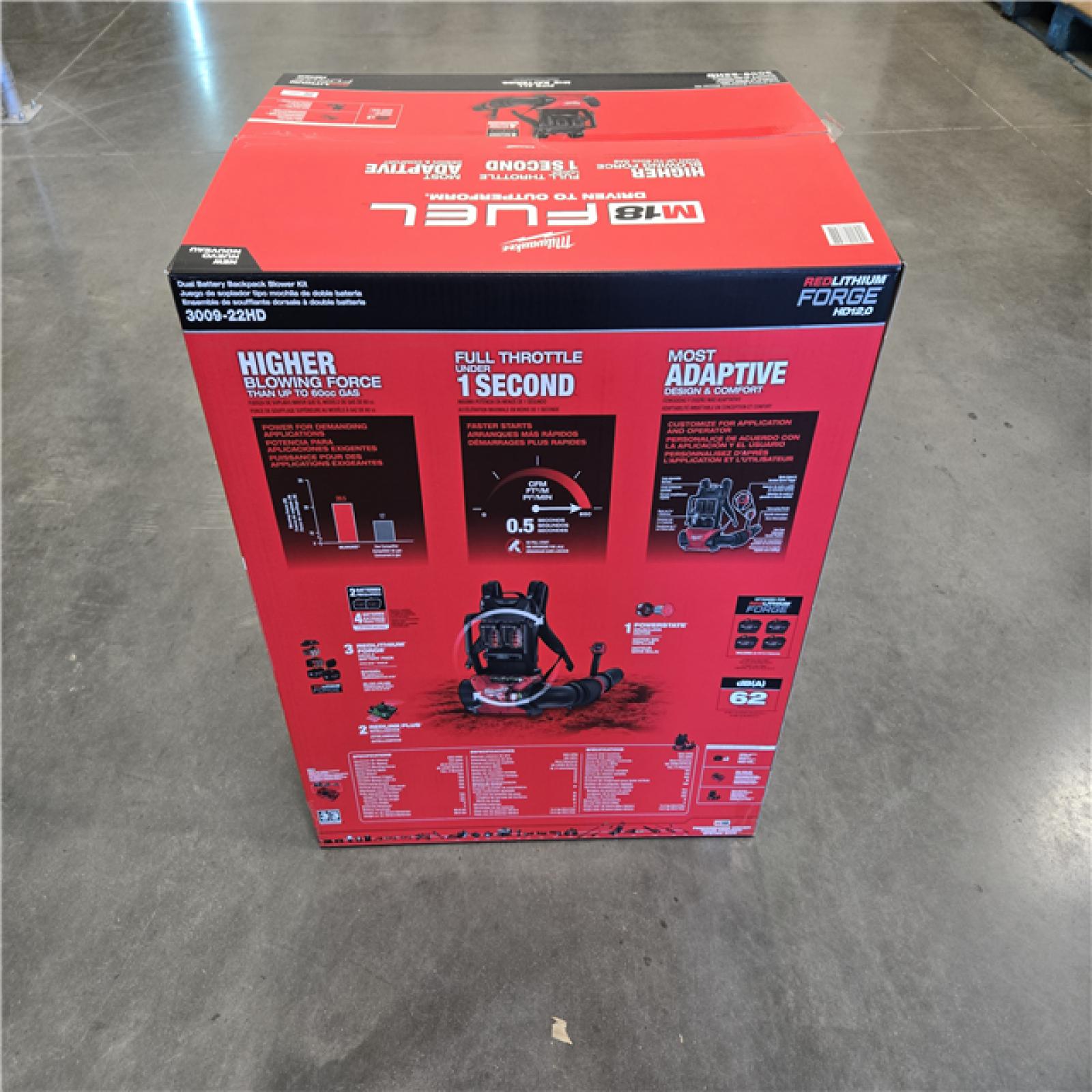 NEW!- Milwaukee M18 FUEL Dual Battery Backpack Blower Kit