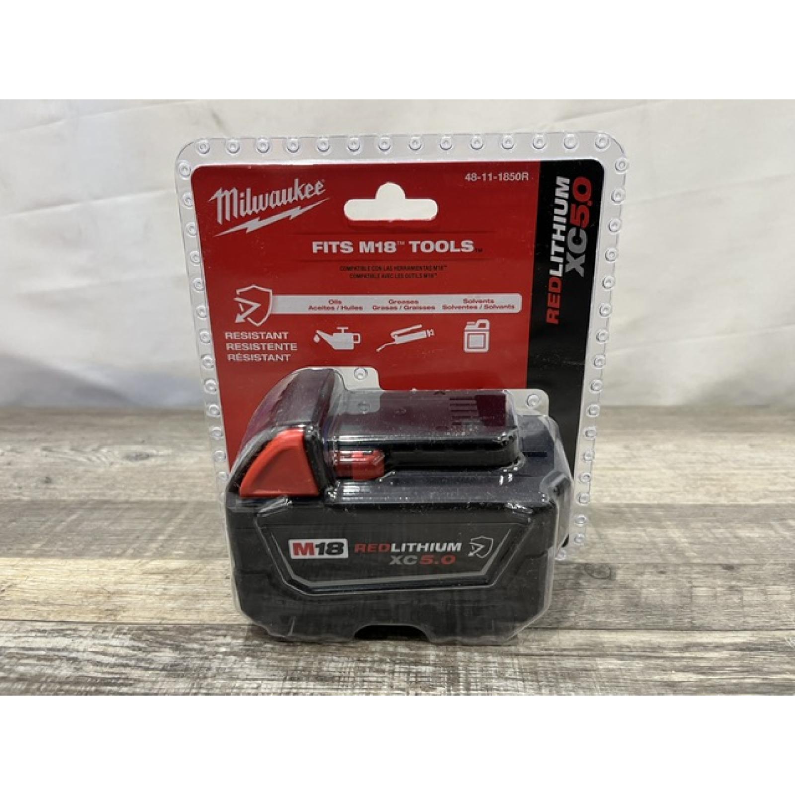 NEW - Milwaukee 18-Volt 5.0 Ah Lithium-Ion XC Extended Capacity Battery Pack