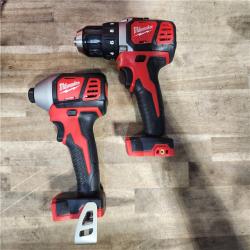 HOUSTON LOCATION - AS-IS Milwaukee 18V Cordless Brushed 2-Tool Drill/Driver and Impact Driver Kit
